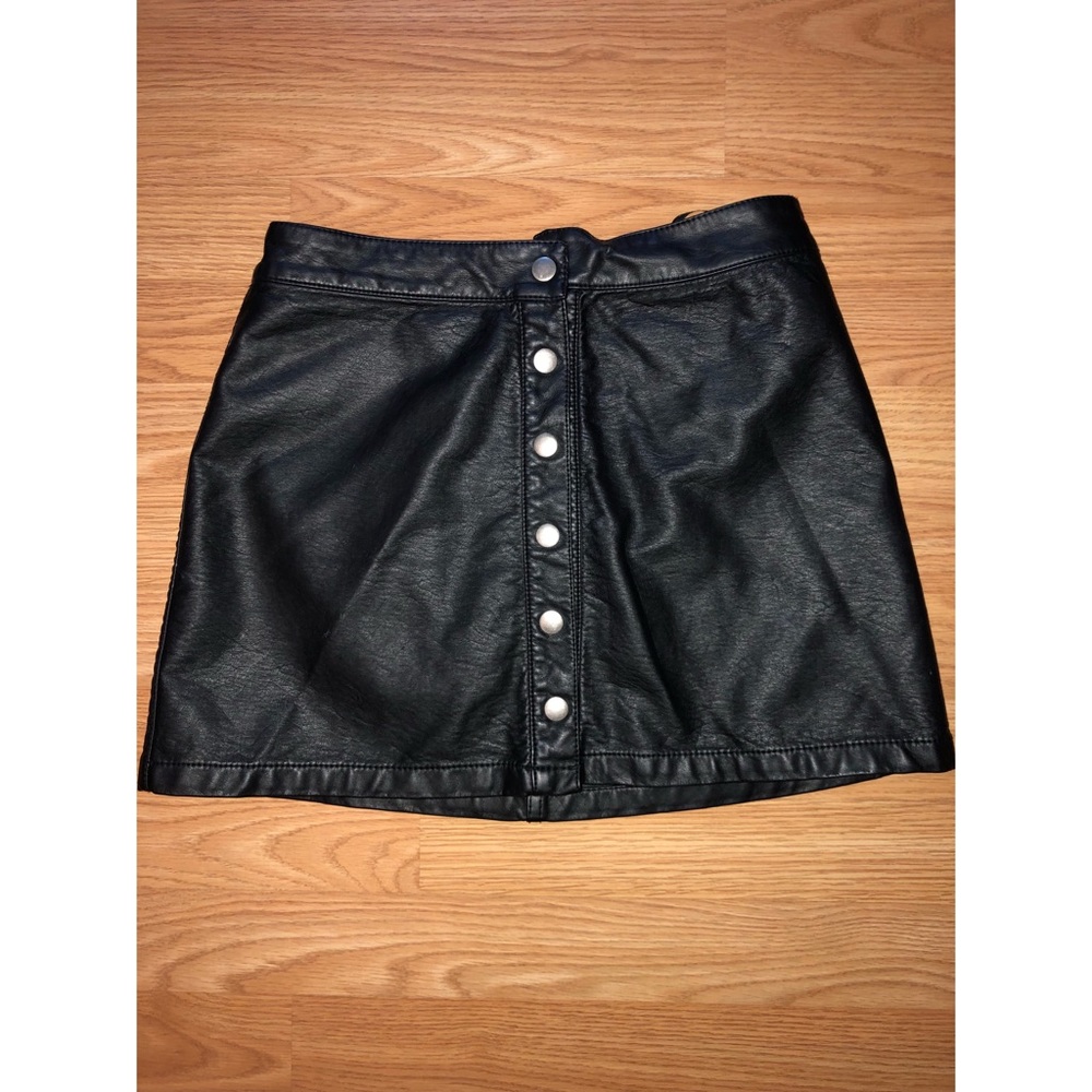 Faux Leather Skirt